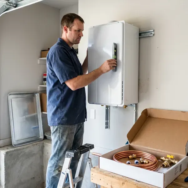 Local tankless water heater replacement by JKN Plumbing, Indianapolis, IN
